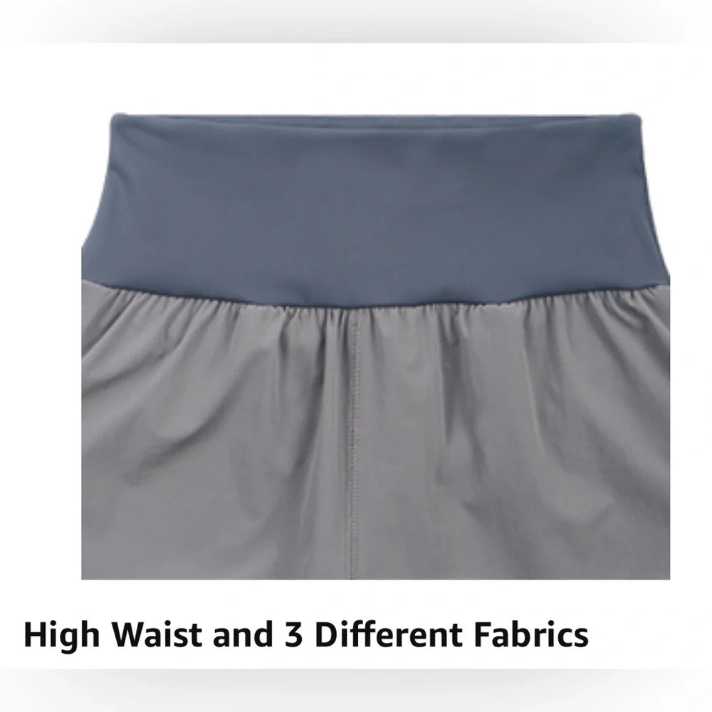 LASLULU Womens Quick Dry Workout Running Shorts Double Layer Active Yoga Shorts